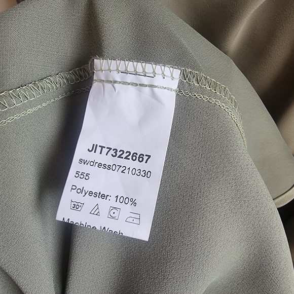 SHEIN BIZwear Cowl Neck Solid Slip Dress Workwear - Picture 10 of 13